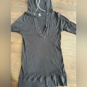 Nike Long Sleeve Hooded Black Tunic